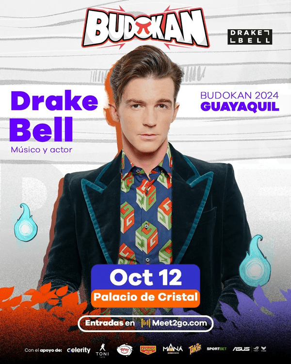 Drake Bell, Actor. Budokan 2024